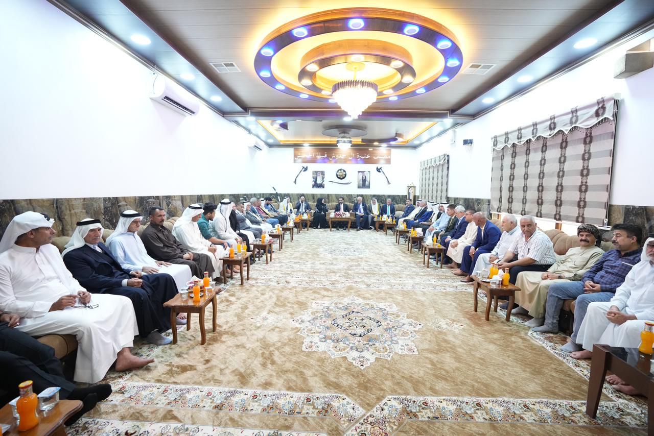 بالصور.. الحلبوسي  يزور مضيف الشيخ حسن أحمد خدوش الجحيش في نينوى