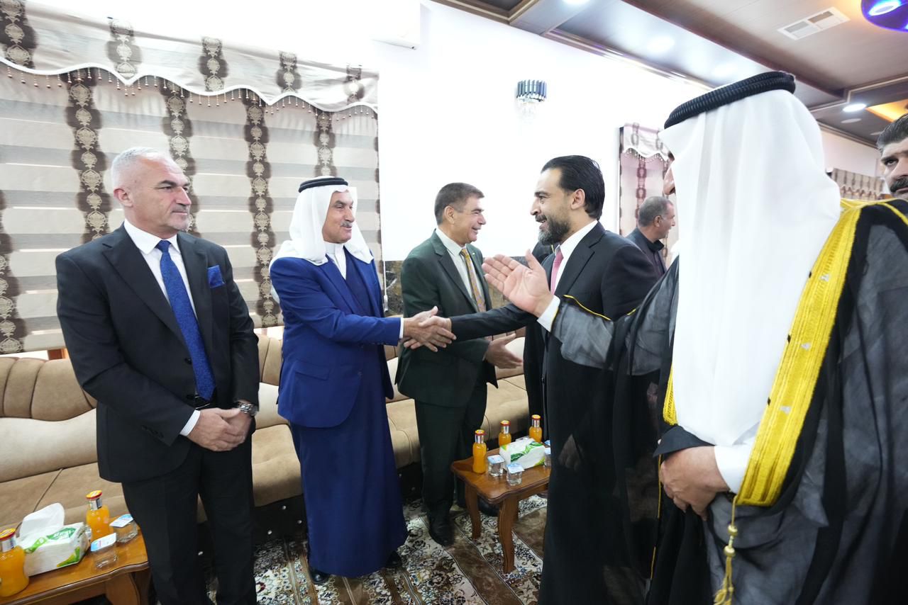 بالصور.. الحلبوسي  يزور مضيف الشيخ حسن أحمد خدوش الجحيش في نينوى