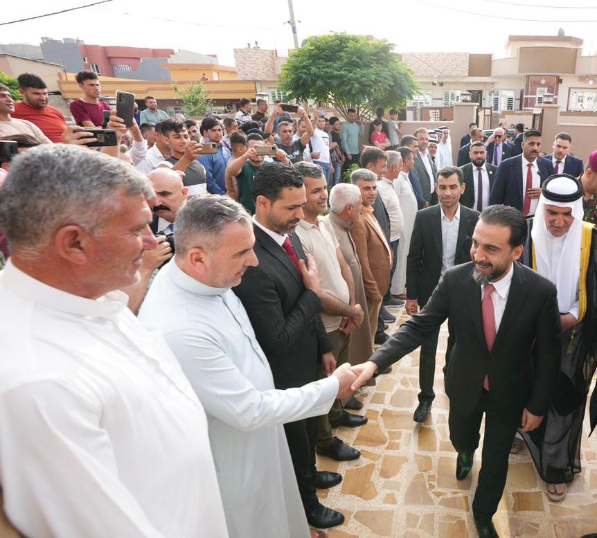 بالصور.. الحلبوسي  يزور مضيف الشيخ حسن أحمد خدوش الجحيش في نينوى