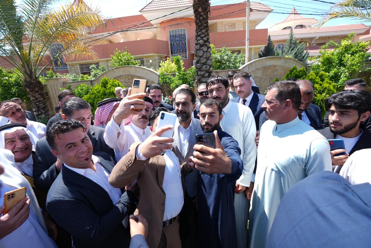 بالصور.. الحلبوسي يزور مضيف قبيلة السادة المعامرة