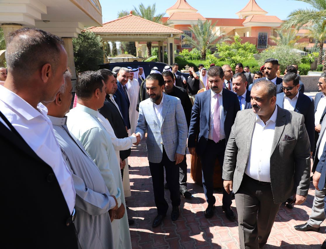 بالصور.. الحلبوسي يزور مضيف قبيلة السادة المعامرة