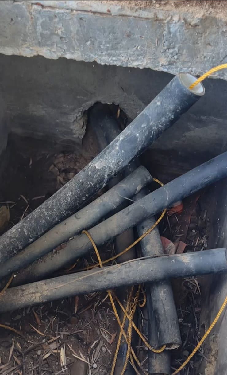 بالصور.. حفريات الاتصالات تقطع الكهرباء عن مدينة الطب في بغداد