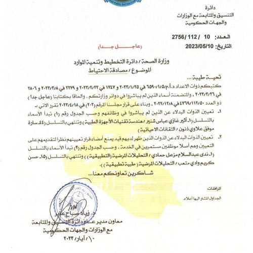 مجلس الخدمة يعلن اكمال المصادقة على تعيينات الاحتياط للكليات الساندة