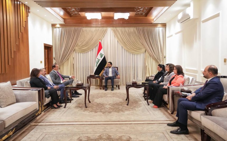 رئيس مجلس النواب محمد الحلبوسي يستقبل كتلة الاتحاد الوطني الكردستاني