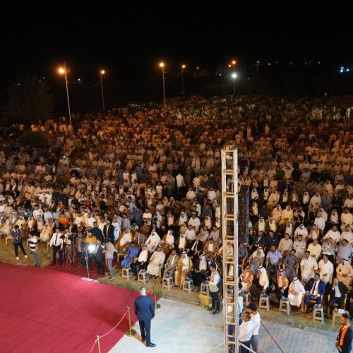 رئيس مجلس النواب محمد الحلبوسي يزور ناحية الصقلاوية