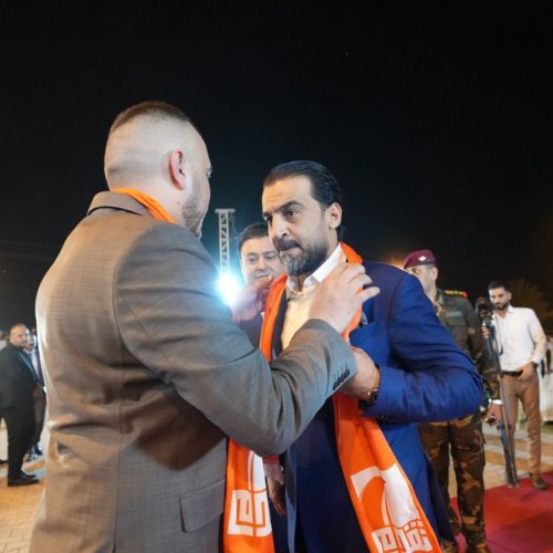 رئيس مجلس النواب محمد الحلبوسي يزور ناحية الصقلاوية