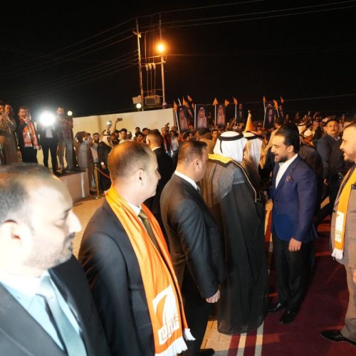 رئيس مجلس النواب محمد الحلبوسي يزور ناحية الصقلاوية