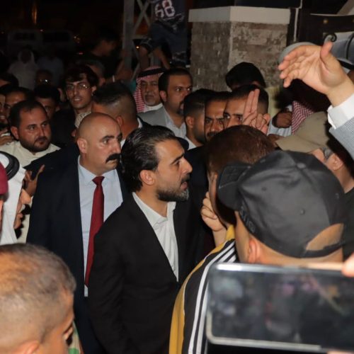 بالصور.. الحلبوسي يزور عشيرة المشاهدة في الأنبار بمضيف الشيخ أحمد المشهداني