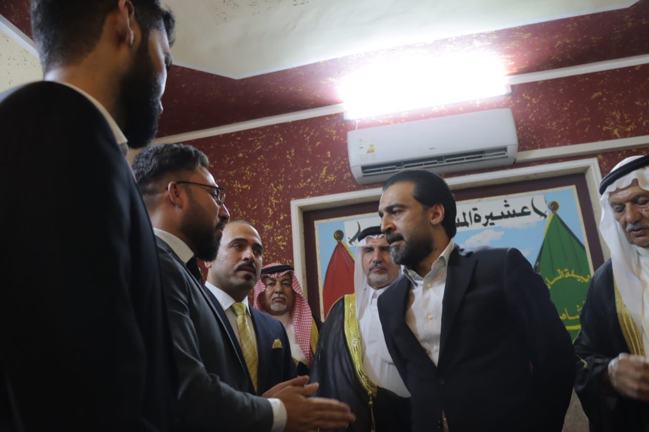 بالصور.. الحلبوسي يزور عشيرة المشاهدة في الأنبار بمضيف الشيخ أحمد المشهداني