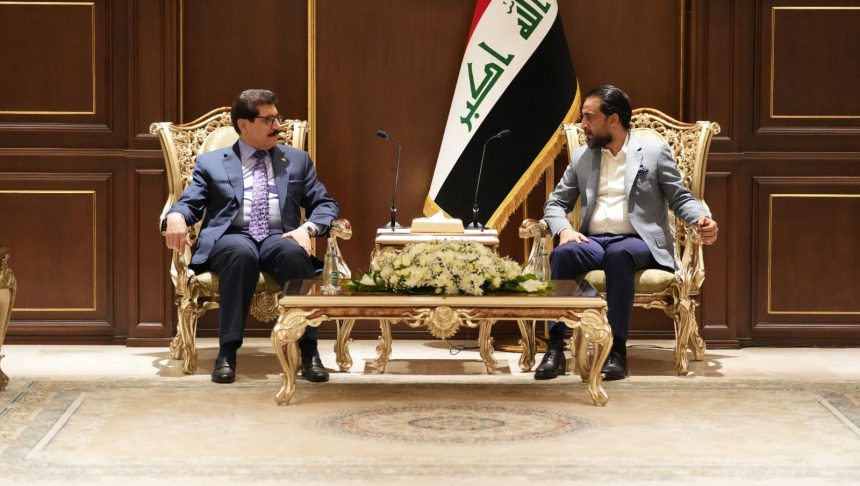 رئيس مجلس النواب محمد الحلبوسي يستقبل وفد الحزب الديمقراطي الكردستاني