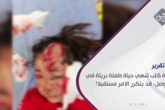 عضة كلب تنهي حياة طفلة بريئة في الموصل: قد يتكرر الامر مستقبلا!
