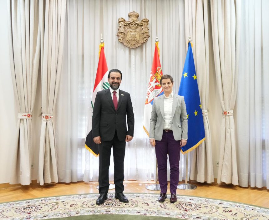 الحلبوسي يلتقي رئيس مجلس وزراء صربيا