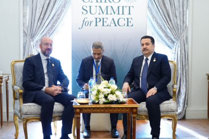 السوداني يلتقي في القاهرة رئيس المجلس الأوروبي