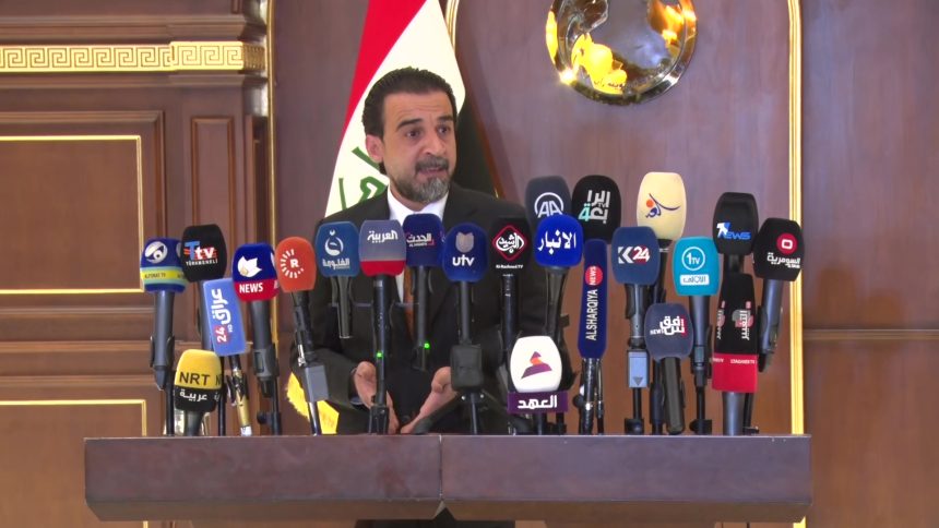 الرئيس الحلبوسي: لا سلام مع الكيان الصهيوني ونرفض تسميته "دولة"