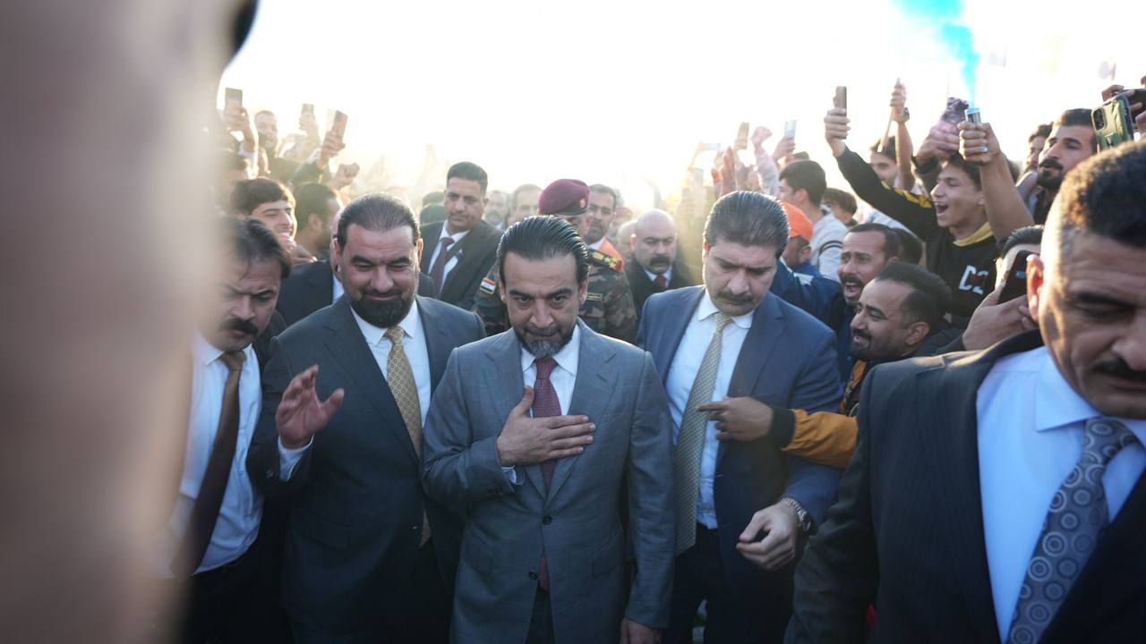 الرئيس محمد الحلبوسي يحضر تجمعاً جماهيرياً في الخالدية