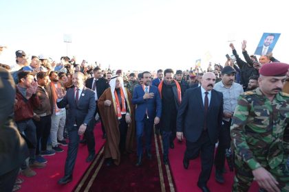 الرئيس محمد الحلبوسي يحضر تجمعاً جماهيرياً في قضاء تكريت