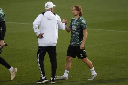 اجتماع عاجل بين أنشيلوتي ومودريتش