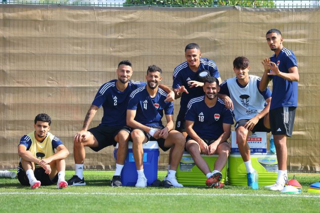 بالصور.. وحدة تدريبية استشفائية للمنتخب الوطني بعد الفوز على اليابان