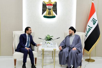 الرئيس الحلبوسي يلتقي رئيس تيار الحكمة عمار الحكيم