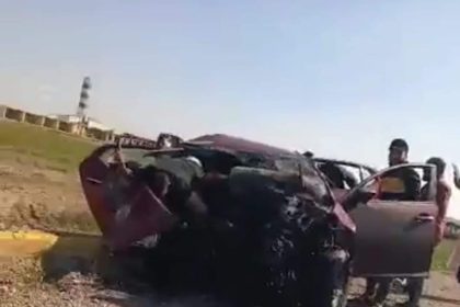 بينهم أم وأب وأطفالهما... مصرع وإصابة ثمانية أشخاص بحادث سير مروع في ديالى