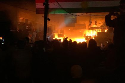 الدفاع المدني في أربيل: لا وفيات في حريق سوق الملابس المستعملة