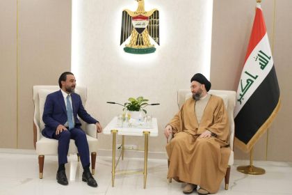 الرئيس الحلبوسي والحكيم يؤكدان أهمية حسم اختيار رئيس جديد للبرلمان وفق الاستحقاقات الانتخابية