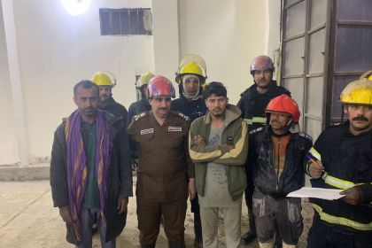 انقاذ عاملين بنغاليين واخماد حريق اندلع بمخزن للأدوات الاحتياطية في بابل