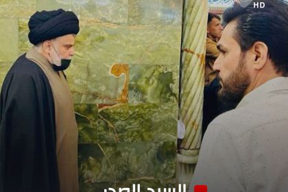 بالفيديو.. السيد الصدر يزور مرقد الإمام علي (ع)