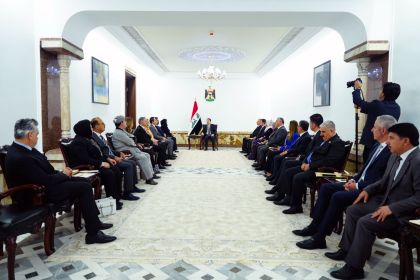 السوداني يستقبل أعضاء كتلة الحزب الديمقراطي الكردستاني النيابية