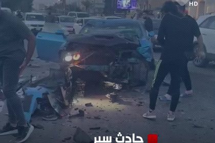 بالفيديو... حادث سير في منطقة الإسكان ببغداد