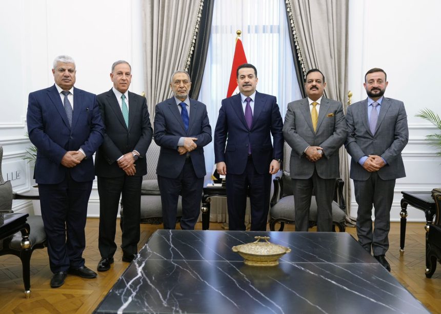 السوداني يستقبل أعضاء كتلة الصدارة البرلمانية