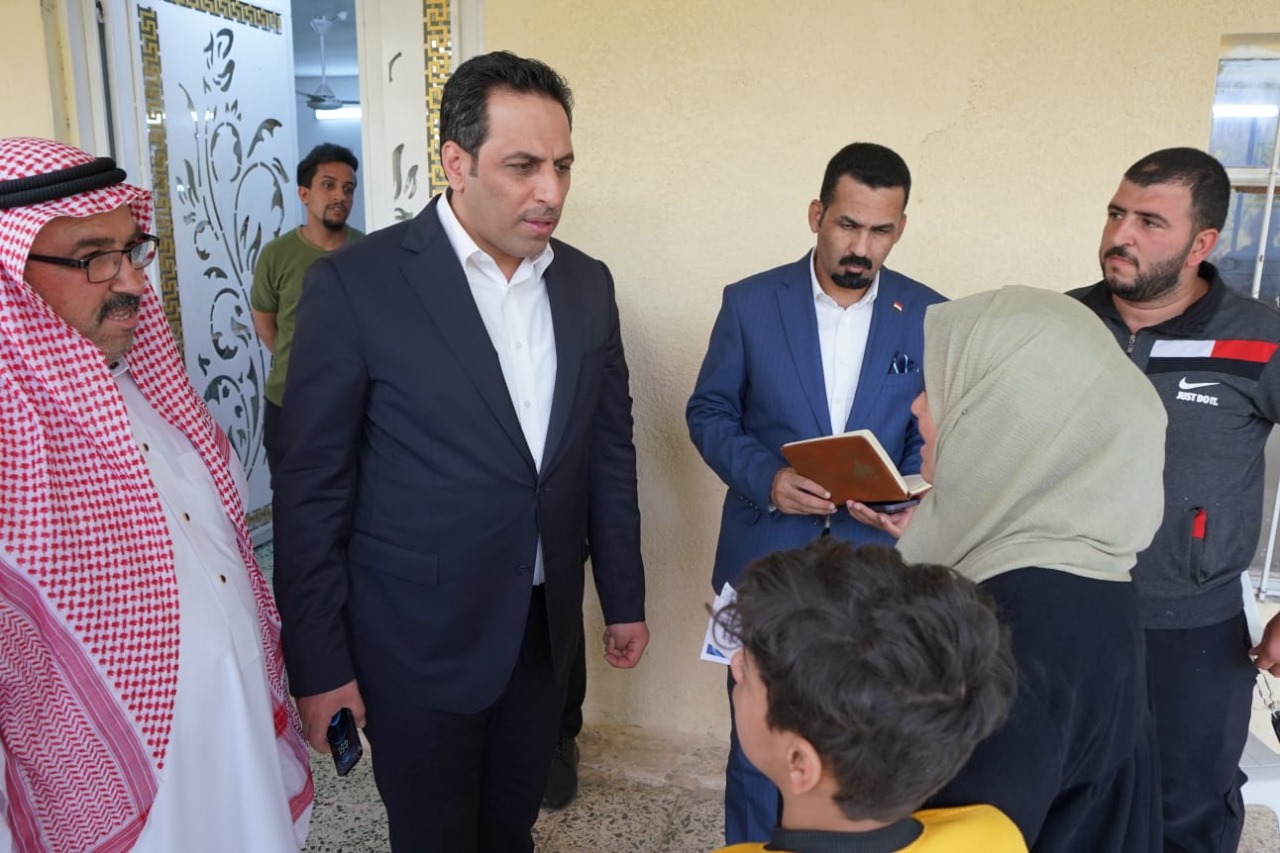 الجنابي يزور منطقة الرضوانية للوقوف على احتياجات وطلبات المواطنين