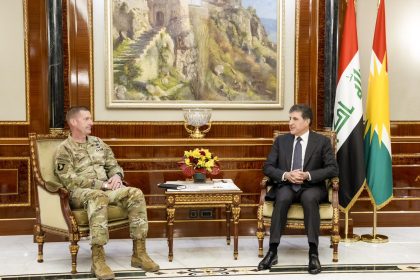 بارزاني وقائد التحالف يؤكدان ضرورة التعاون والتنسيق للتصدي لتهديد داعش