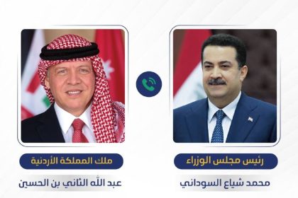 السوداني والعاهل الأردني يبحثان العدوان المستمر على غزّة والدعوات إلى وقف الإبادة الجماعية