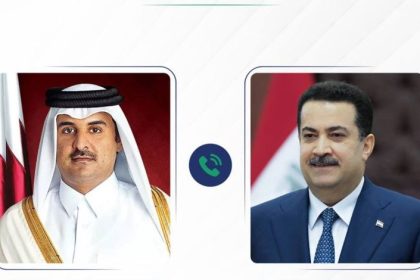 السوداني وامير قطر يبحثان العلاقات الثنائية ومنع استمرار العدوان على الشعب الفلسطيني