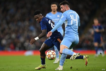 التشكيلة الأساسية لقمة مانشستر سيتي وريال مدريد في دوري ابطال اوروبا