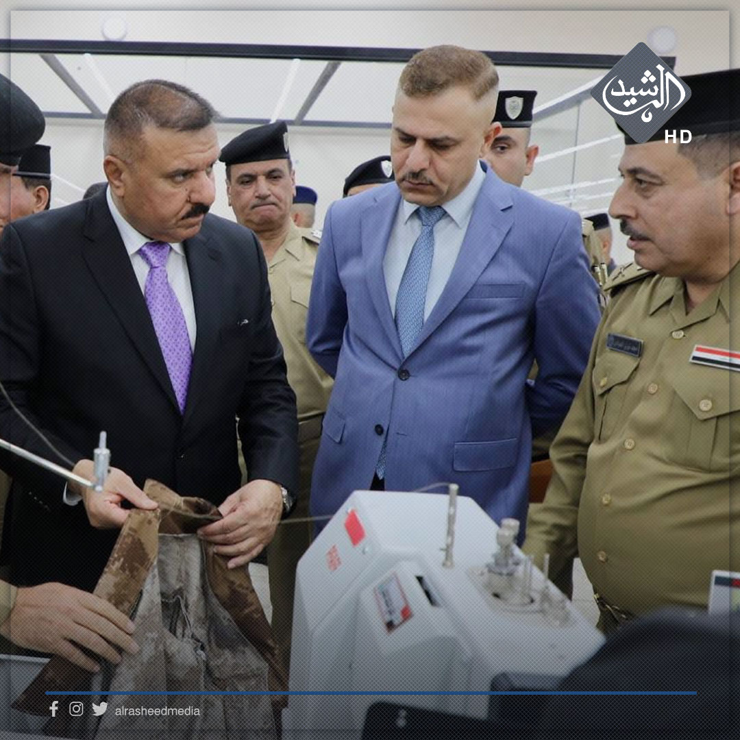 وزير الداخلية يفتتح معمل الألبسة بطاقة انتاجية تبلغ 5000 بدلة يوميا لمنتسبي قوى الأمن الداخلي