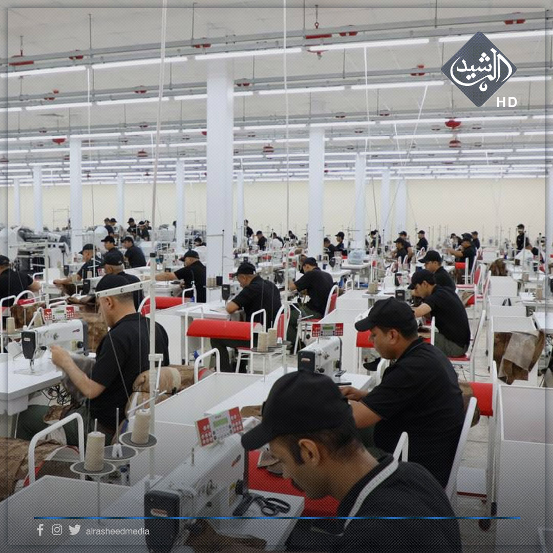 وزير الداخلية يفتتح معمل الألبسة بطاقة انتاجية تبلغ 5000 بدلة يوميا لمنتسبي قوى الأمن الداخلي