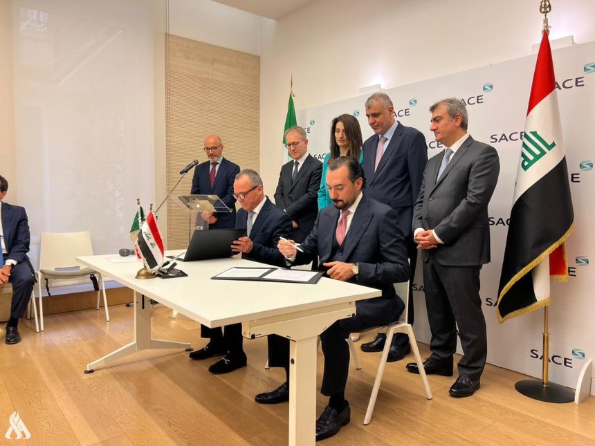 توقيع اتفاق بين العراق وإيطاليا لتمويل مشاريع صناعية بقيمة 700 مليون دولار