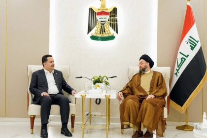 السوداني والحكيم يبحثان جوانب إلاصلاح الاقتصادي ومحاربة الفساد والارتقاء بالواقع الخدمي