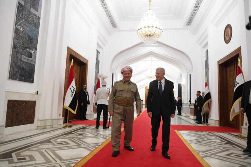 رشيد وبارزاني يؤكدان أهمية الحوار الفاعل والجاد بين بغداد واربيل في حسم المسائل العالقة