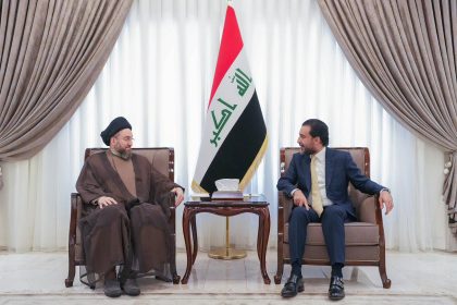 الرئيس الحلبوسي يستقبل رئيسَ تيار الحكمة السيد عمار الحكيم