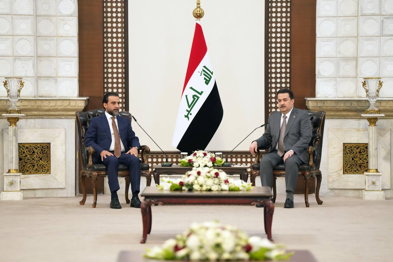 رئيس حزب تقدم الرئيس الحلبوسي يلتقي رئيس مجلس الوزراء محمد شياع السوداني