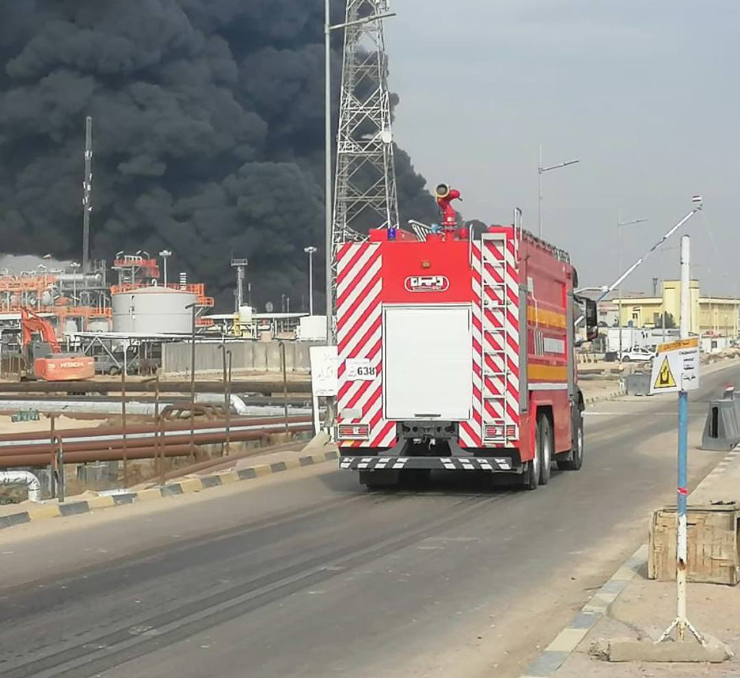 وزارة النفط: حريق حقل الرميلة الشمالي وقع لاسباب فنية ولم نسجل اي أضرار بشرية وزارة النفط: حريق حقل الرميلة الشمالي وقع لاسباب فنية ولم نسجل اي أضرار بشرية