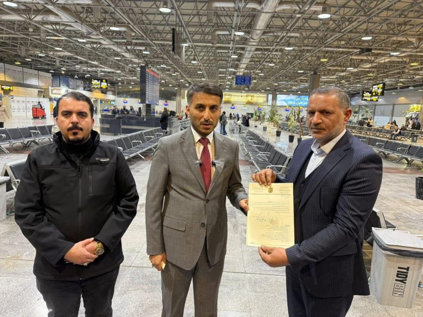 تكليف "حيدر الميالي" مديراً لمطار النجف الدولي