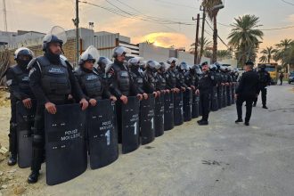 انتشار امني قرب السفارة السورية بمنطقة المنصور تحسبًا من انطلاق تظاهرة