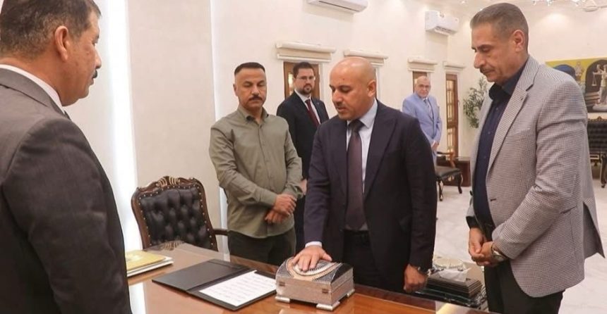 نزار اللهيبي يؤدي اليمين القانونية ويباشر مهامه رئيسًا لمجلس ديالى