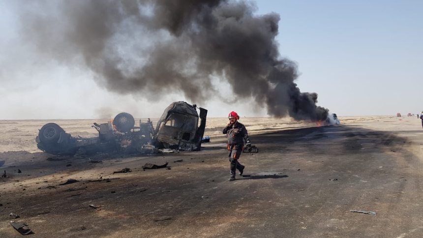 وفاة ضابط برتبة عقيد واصابة 3 منتسبين بحادث سير شمالي بغداد