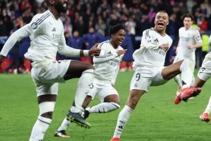 "اليويفا" يعلن رسميًا عقوبة "مبابي وروديغر" بعد احتفالهما بطريقة غير لائقة في لقاء أتلتيكو