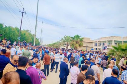 بالصور.. تظاهرات وإضراب المعلمين في محافظة الديوانية